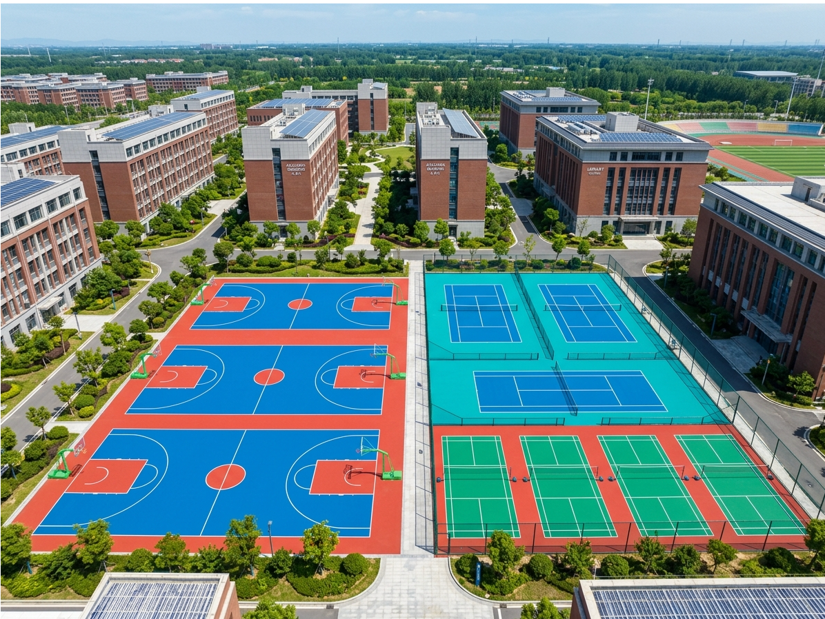 南宁市硅PU球场全塑型塑胶跑道 - 排名